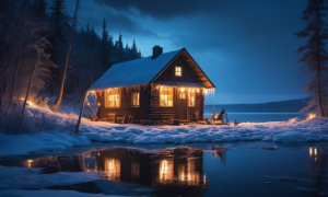 Icy Lake Cabin